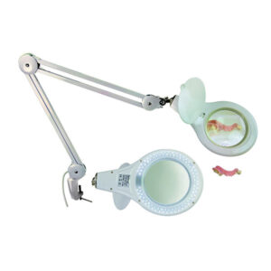Mestra Lámpara lupa LED con pinza (lente 3 dioptrías)