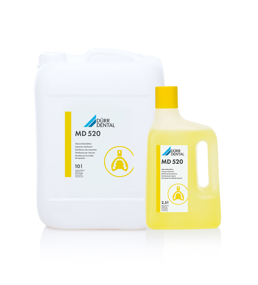 Dürr MD 520 · desinfección de moldes de impresión (contenedor 10 l)