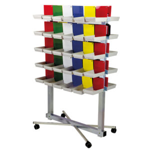 Mestra Carro porta-bandejas + 30 bandejas pequeñas + 20 grandes