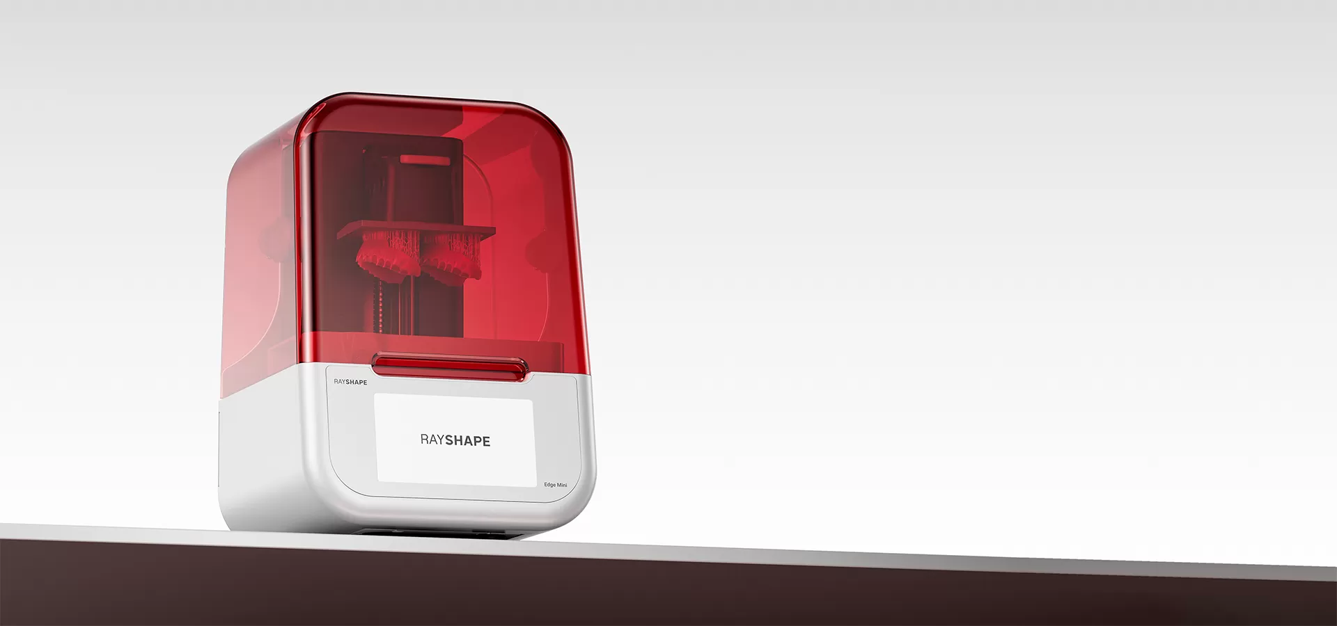Impresora 3D dental RAYSHAPE Edge mini en la clínica